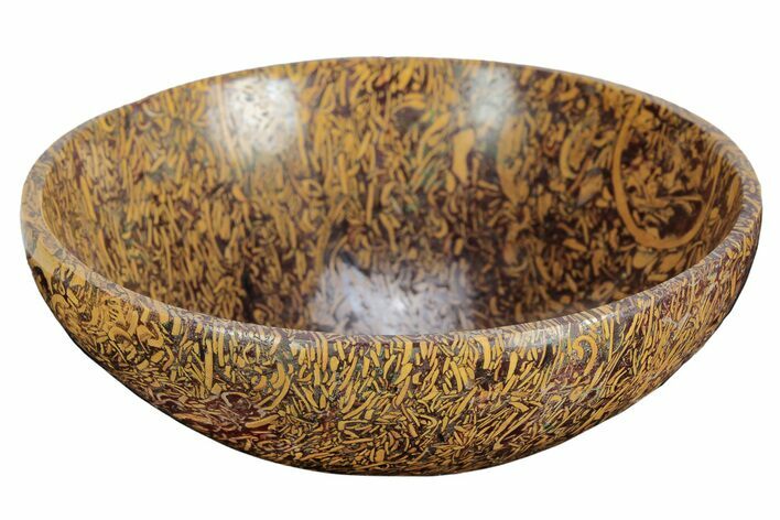 3" Polished Coquina Jasper (Calligraphy Stone) Bowls - Photo 1